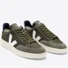 Outlet V-12 B-Mesh -Olive White Women Footwear | Sneakers