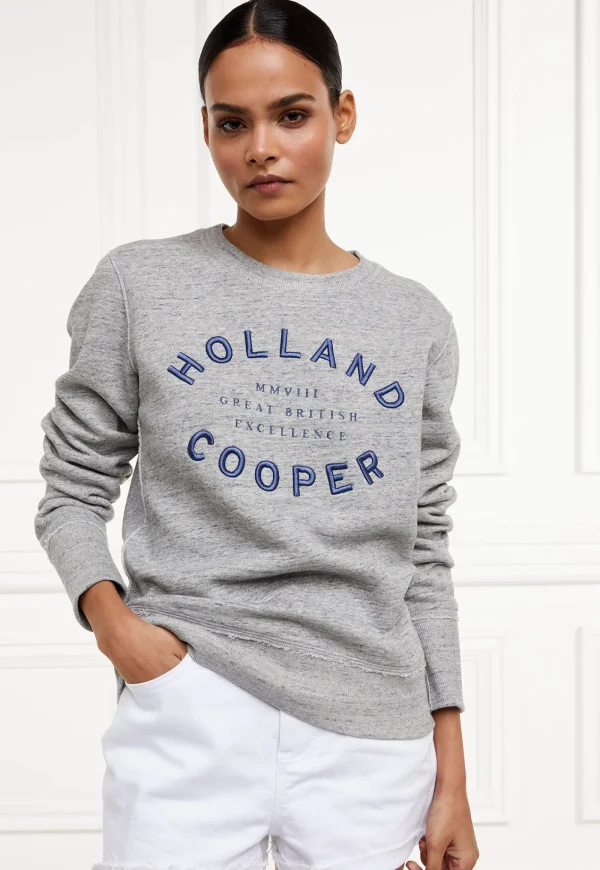 Hot Varsity Crew - Grey Marl Women Sweaters & Hoodies