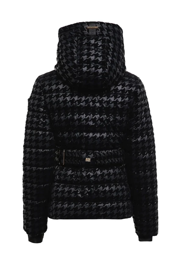 Fashion Vermont Puffer Jacket - Mono Houndstooth Women Blazers & Jackets