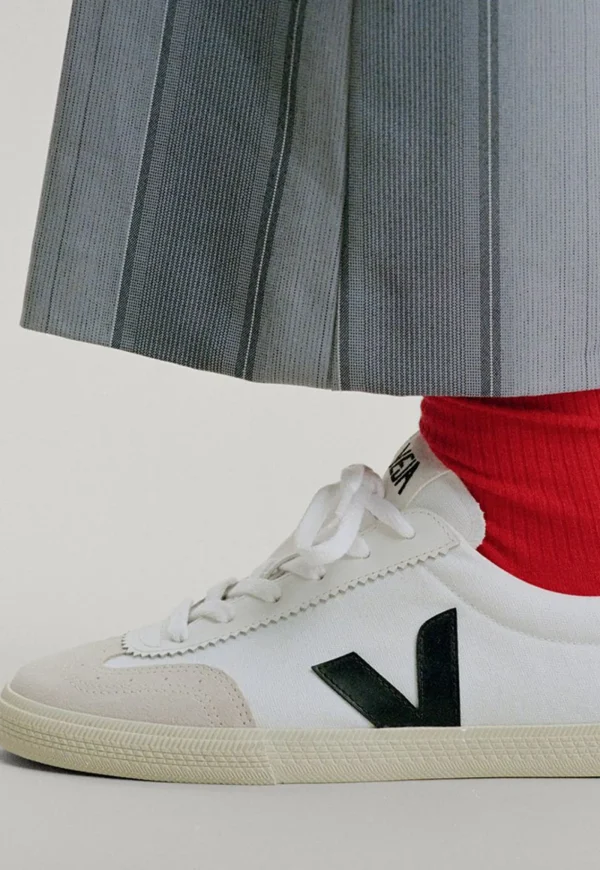 Fashion Volley Canvas - White Black Women Footwear | Sneakers