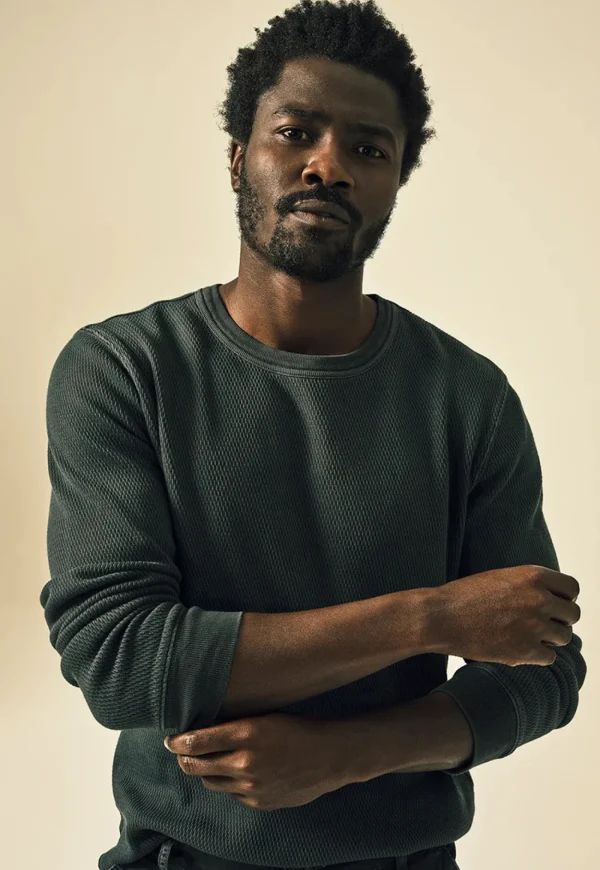 Online Waffle Crewneck - Charred Cedar Hoodies & Sweaters