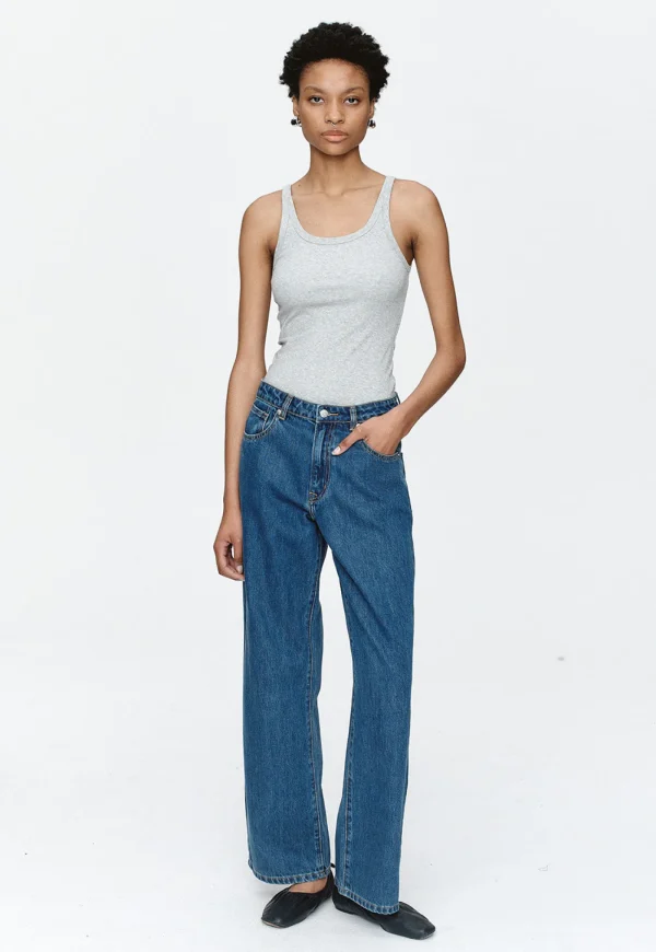 Sale Wide Leg Jean - Heritage Blue Women Denim
