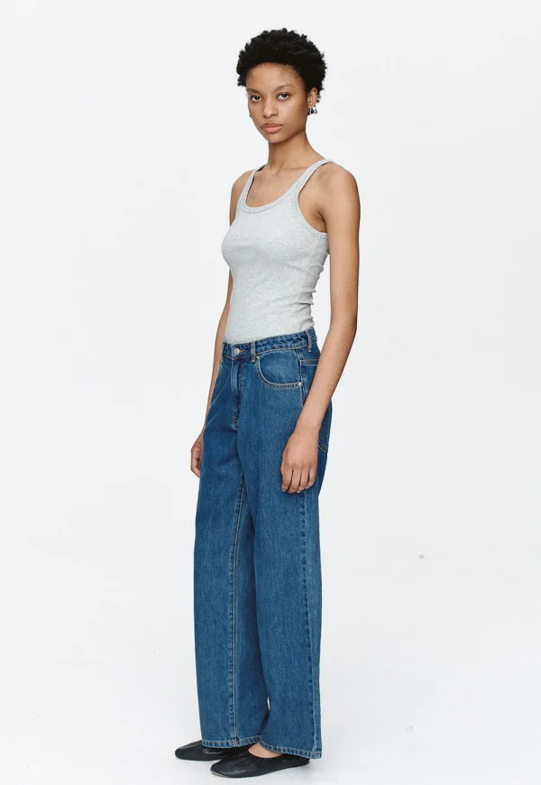Sale Wide Leg Jean - Heritage Blue Women Denim