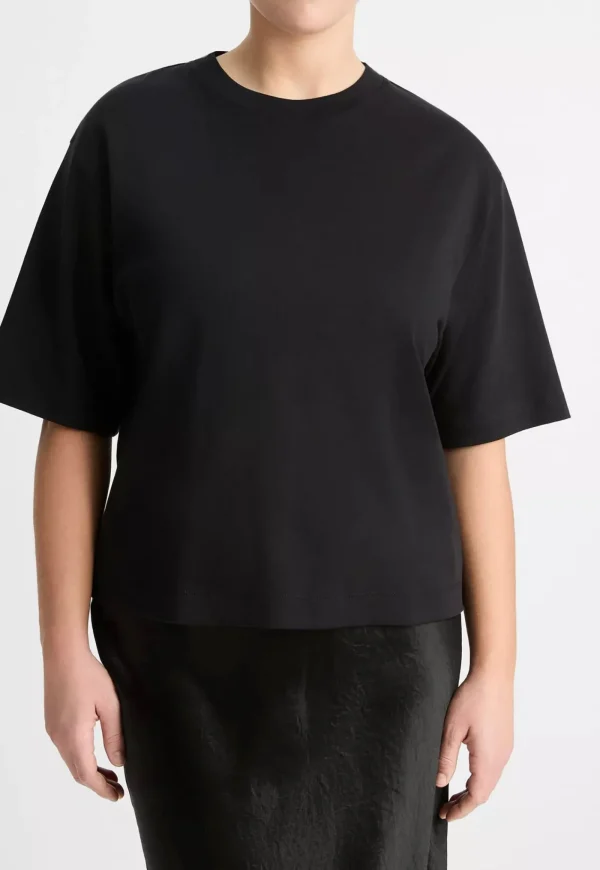 Sale Wide Sleeve Crop Tee - Black Women Tops & Tees