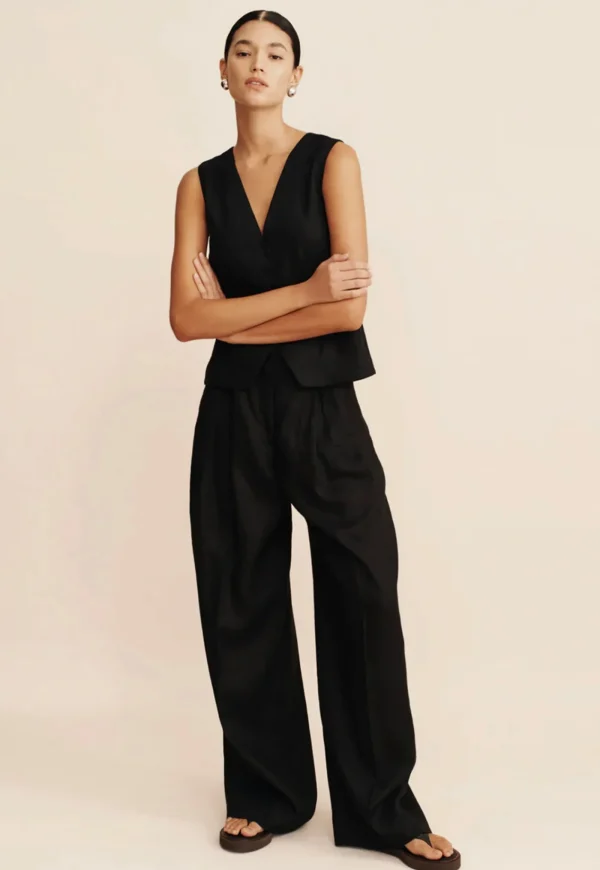 Clearance Wyatt Trouser - Black Women Pants